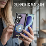 CASEME for Samsung Galaxy Z Fold8 Ultra Magnetic Case ME80 Series Leather PC TPU Phone Cover with Detachable Wallet