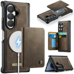 CASEME for Samsung Galaxy Z Fold8 Ultra Magnetic Case ME80 Series Leather PC TPU Phone Cover with Detachable Wallet