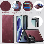 CASEME for Samsung Galaxy Z Fold8 Ultra Magnetic Case  C49 RFID Blocking Detachable Wallet Leather Phone Cover