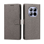 For Xiaomi Redmi Note 15 Pro 5G (Global) Case Silk Texture PU Leather Wallet Flip Stand Phone Cover with Wrist Strap