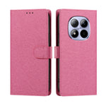 For Xiaomi Redmi Note 15 Pro 5G (Global) Case Silk Texture PU Leather Wallet Flip Stand Phone Cover with Wrist Strap
