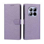 For Xiaomi Redmi Note 15 Pro 5G (Global) Case Silk Texture PU Leather Wallet Flip Stand Phone Cover with Wrist Strap
