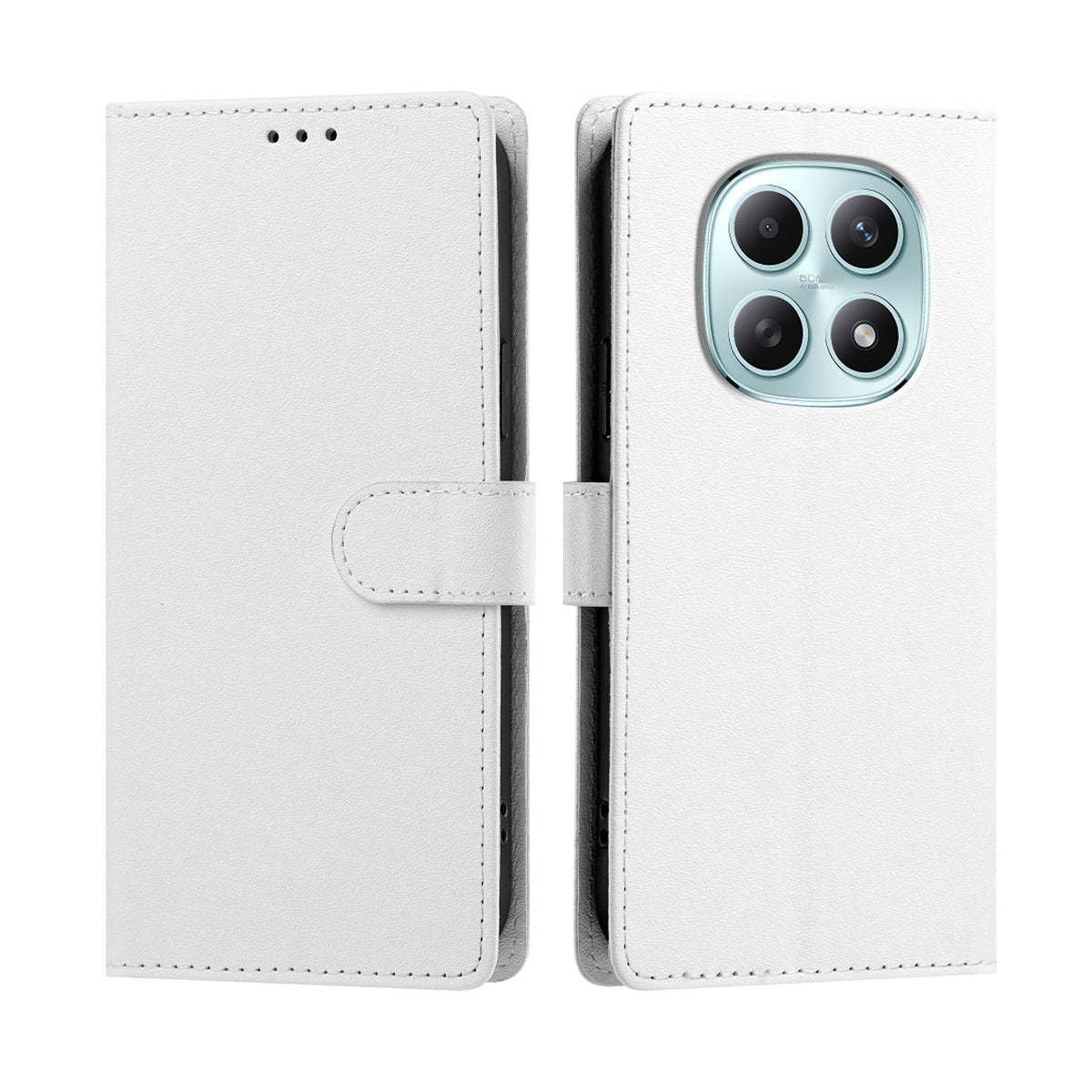 Xiaomi Poco M8 5G / Xiaomi Redmi Note 15 4G (Global) / Xiaomi Redmi Note 15 5G (Global) fodral Silkestextur PU-läder plånbok fällbart stativ mobilskal med handledsrem