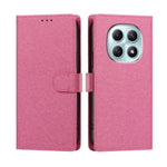 Xiaomi Poco M8 5G / Xiaomi Redmi Note 15 4G (Global) / Xiaomi Redmi Note 15 5G (Global) fodral Silkestextur PU-läder plånbok fällbart stativ mobilskal med handledsrem
