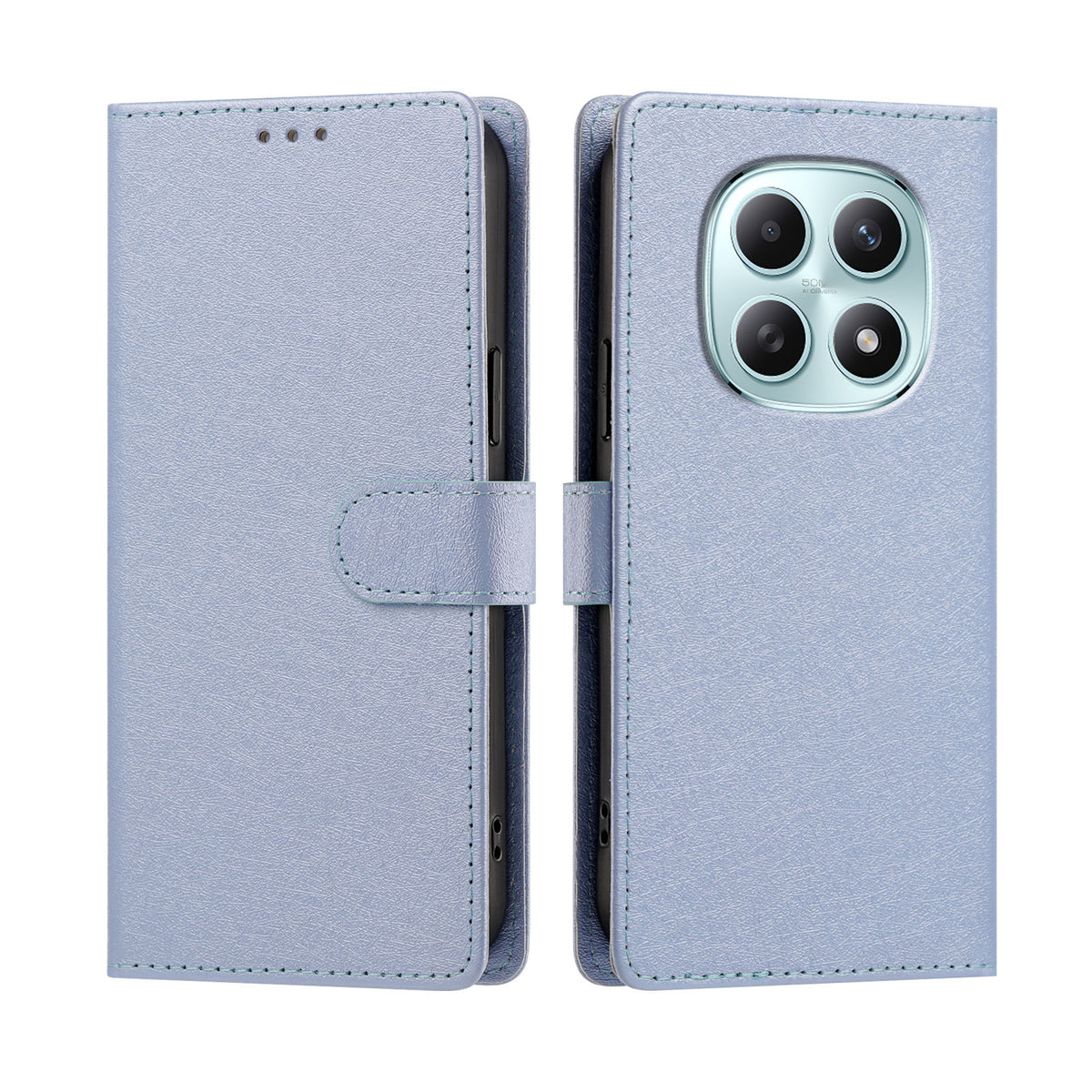 Xiaomi Poco M8 5G / Xiaomi Redmi Note 15 4G (Global) / Xiaomi Redmi Note 15 5G (Global) fodral Silkestextur PU-läder plånbok fällbart stativ mobilskal med handledsrem