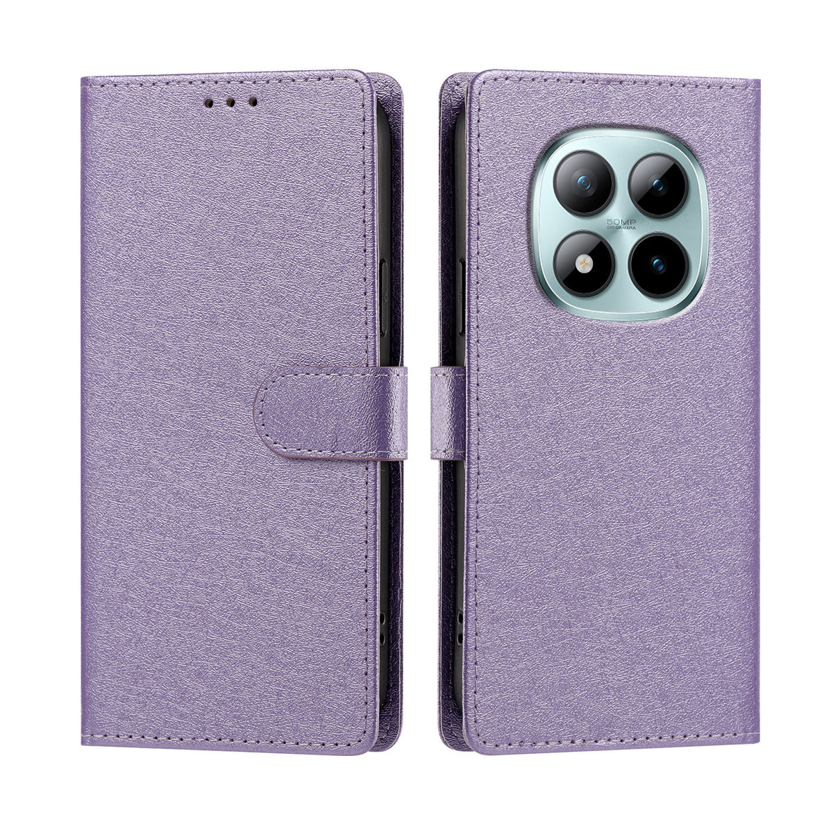 For Xiaomi Poco M8 Pro 5G / Xiaomi Redmi Note 15 Pro+ 5G (Global) Case Silk Texture PU Leather Wallet Flip Stand Phone Cover with Wrist Strap