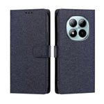 For Xiaomi Poco M8 Pro 5G / Xiaomi Redmi Note 15 Pro+ 5G (Global) Case Silk Texture PU Leather Wallet Flip Stand Phone Cover with Wrist Strap