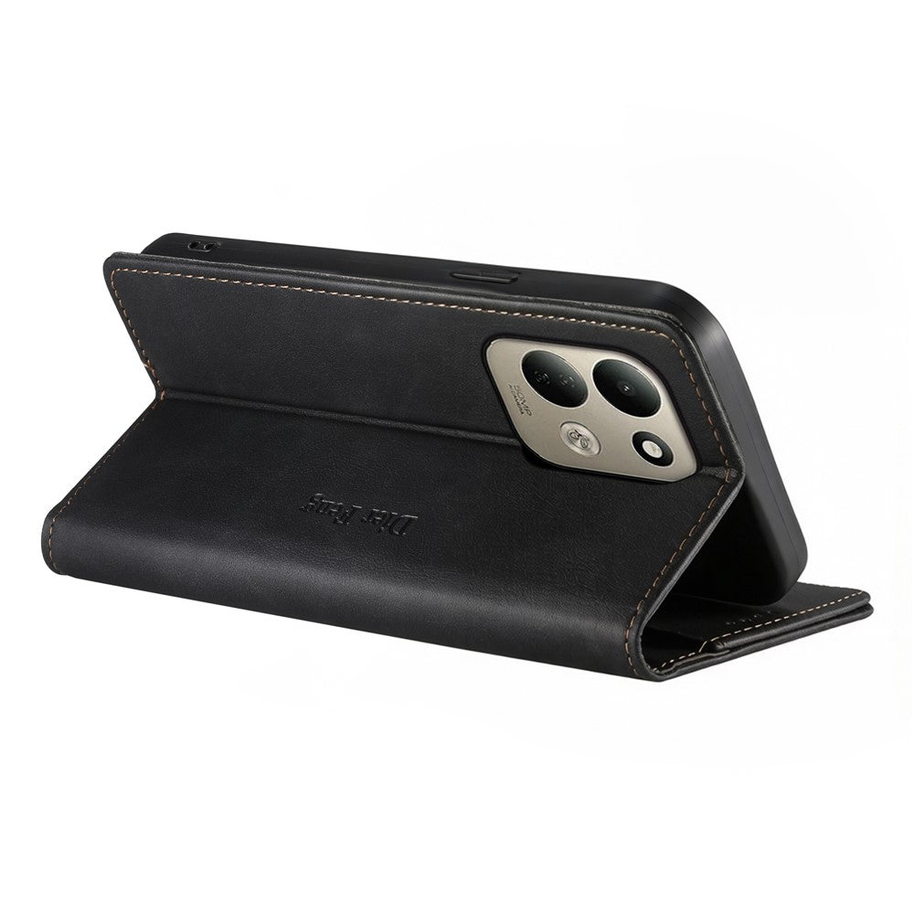DIERFENG DF-019 for Xiaomi Redmi 17 4G  /  Redmi 17 5G Leather Wallet Case Magnetic Flip Cover with Card Slots RFID Blocking