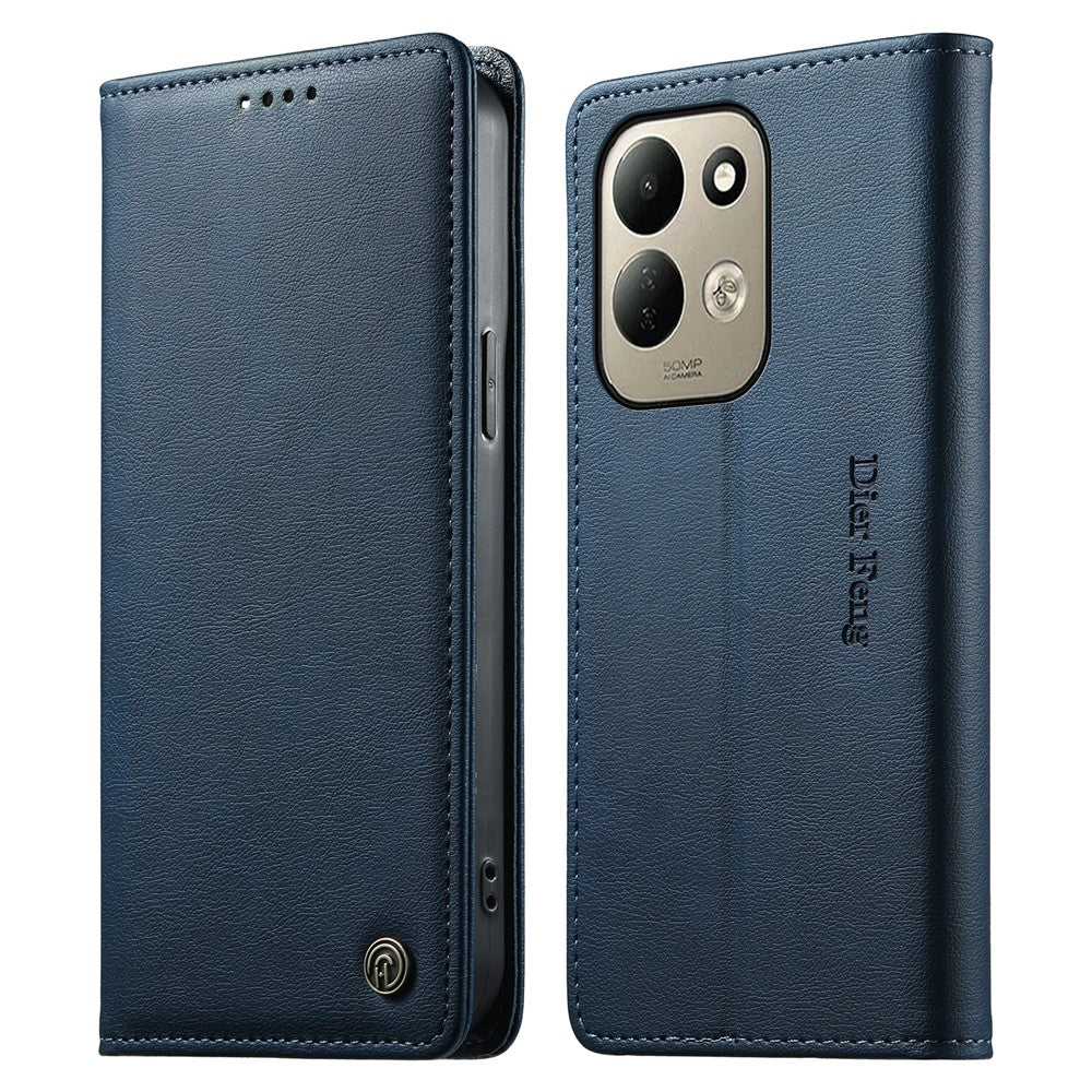 DIERFENG DF-019 for Xiaomi Redmi 17 4G  /  Redmi 17 5G Leather Wallet Case Magnetic Flip Cover with Card Slots RFID Blocking