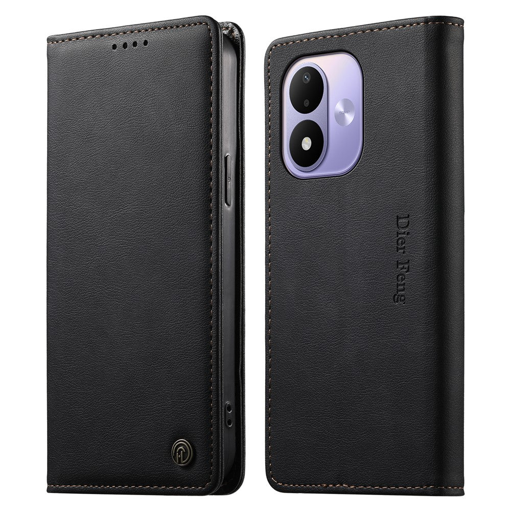 DIERFENG DF-019 for Xiaomi Redmi Note 17 4G (Global) / Note 17 5G (Global) / Note 17 (India / China) 5G Leather Wallet Case Magnetic Flip Cover with Card Slots RFID Blocking
