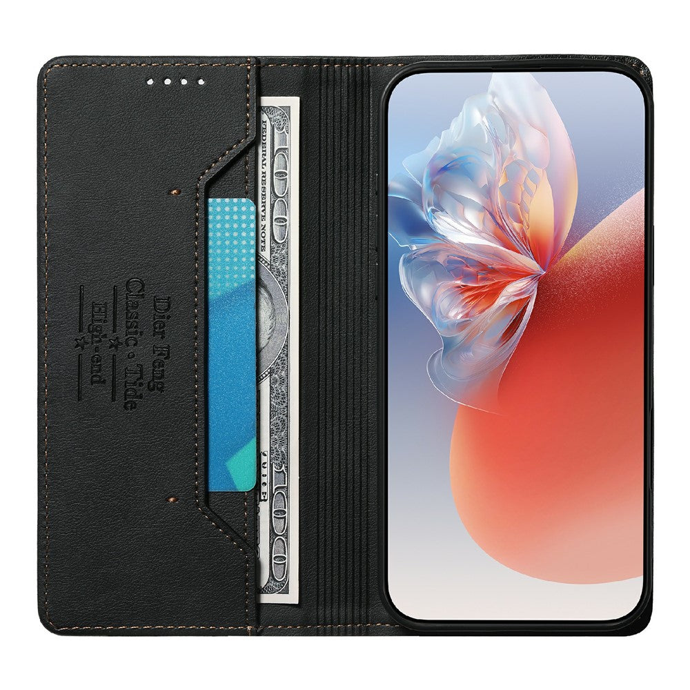 DIERFENG DF-019 for Xiaomi Redmi Note 17 4G (Global) / Note 17 5G (Global) / Note 17 (India / China) 5G Leather Wallet Case Magnetic Flip Cover with Card Slots RFID Blocking