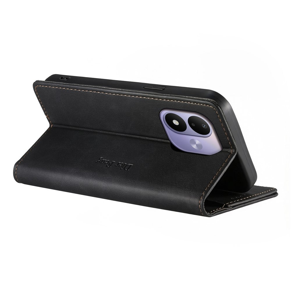 DIERFENG DF-019 for Xiaomi Redmi Note 17 4G (Global) / Note 17 5G (Global) / Note 17 (India / China) 5G Leather Wallet Case Magnetic Flip Cover with Card Slots RFID Blocking