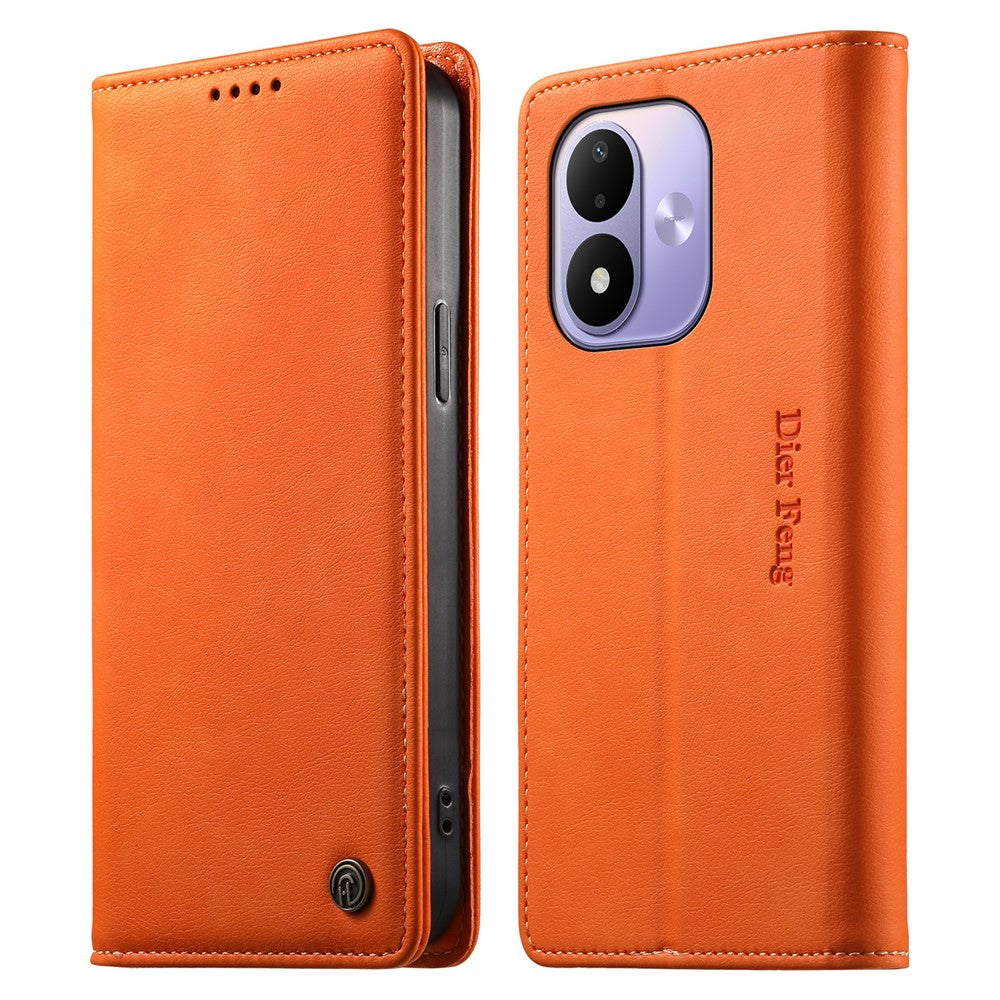 DIERFENG DF-019 for Xiaomi Redmi Note 17 4G (Global) / Note 17 5G (Global) / Note 17 (India / China) 5G Leather Wallet Case Magnetic Flip Cover with Card Slots RFID Blocking