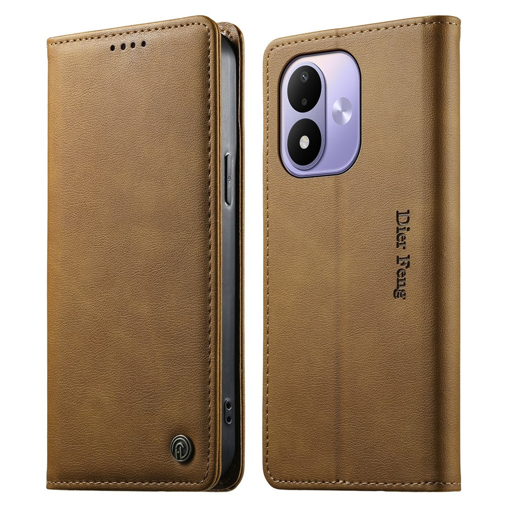 DIERFENG DF-019 for Xiaomi Redmi Note 17 4G (Global) / Note 17 5G (Global) / Note 17 (India / China) 5G Leather Wallet Case Magnetic Flip Cover with Card Slots RFID Blocking