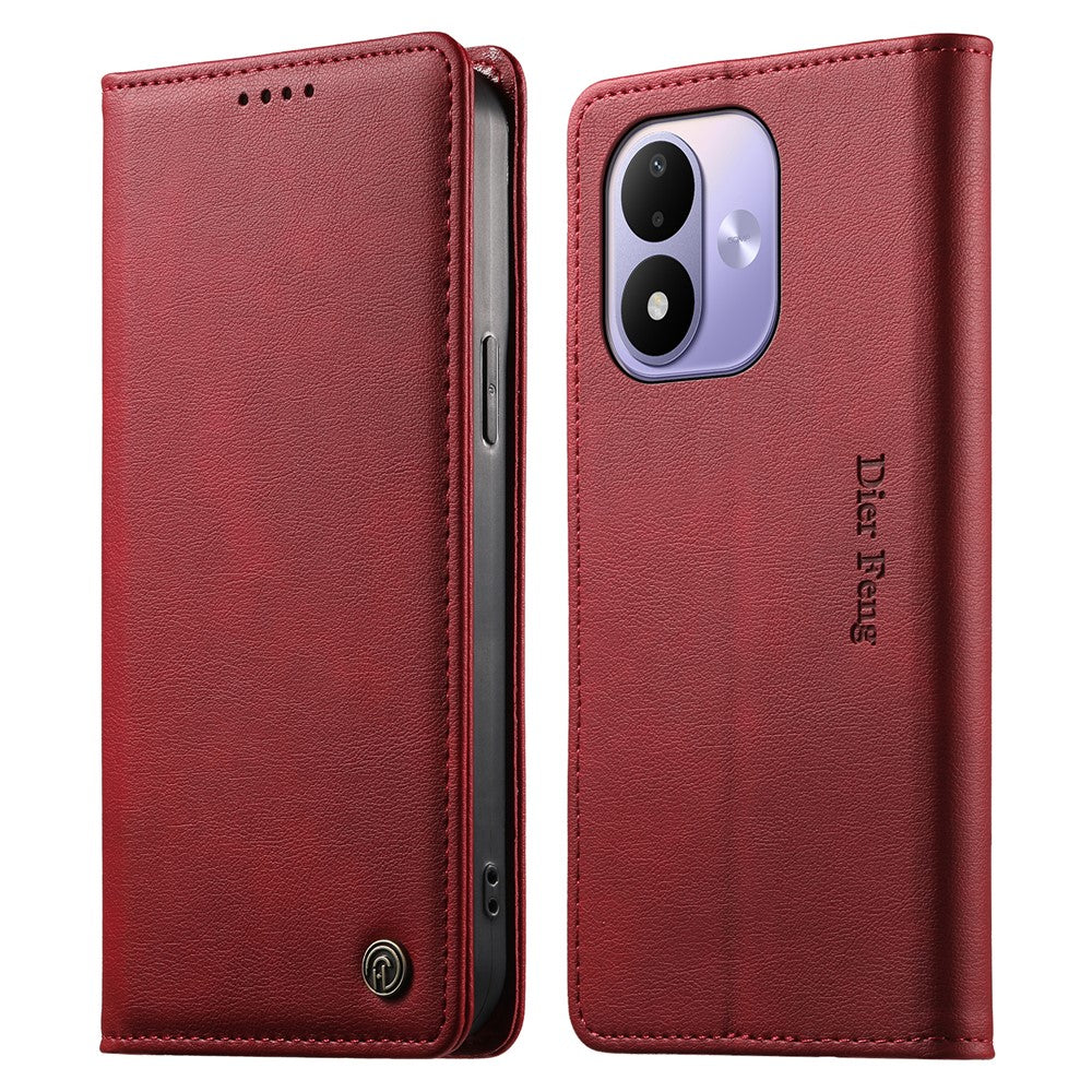 DIERFENG DF-019 for Xiaomi Redmi Note 17 4G (Global) / Note 17 5G (Global) / Note 17 (India / China) 5G Leather Wallet Case Magnetic Flip Cover with Card Slots RFID Blocking