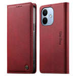 DIERFENG DF-019 for Xiaomi Redmi Note 17 Pro 5G Leather Wallet Case Magnetic Flip Cover with Card Slots RFID Blocking