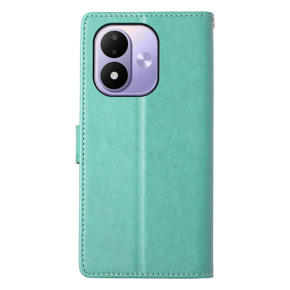 Xiaomi Redmi Note 17 4G (Global) / Note 17 5G (Global) / Note 17 (Indien/Kina) 5G Plånboksfodral PU-läder med fjärilsmönster och handledsrem