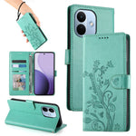 For Xiaomi Redmi Note 17 Pro 5G Wallet Case Butterfly Floral Imprint PU Leather Phone Cover with Wrist Strap
