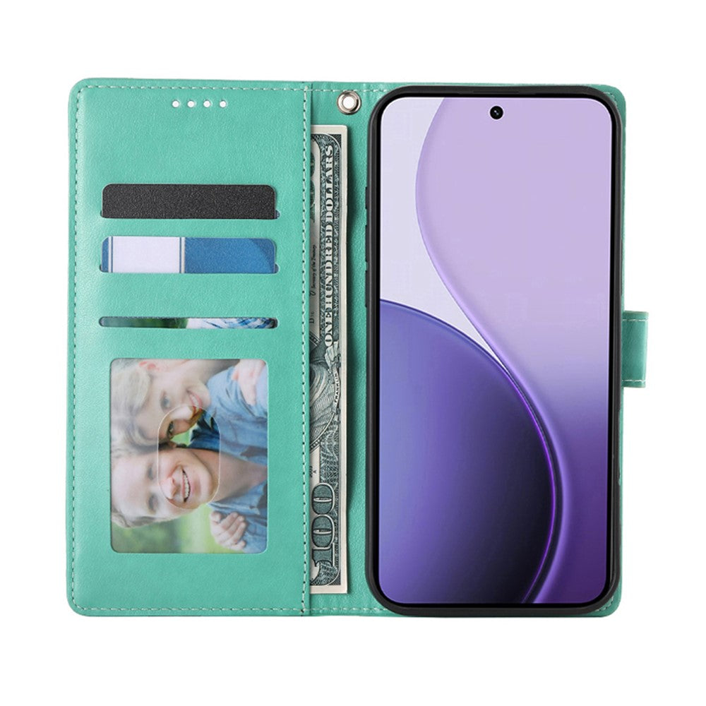 For Xiaomi Redmi Note 17 Pro 5G Wallet Case Butterfly Floral Imprint PU Leather Phone Cover with Wrist Strap
