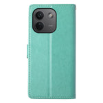 Xiaomi Redmi Note 17 Pro Max 5G plånboksfodral i PU-läder med fjärilsblommor och handledsrem