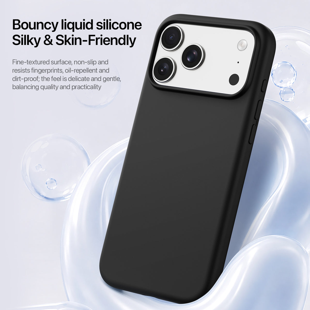 DUX DUCIS for iPhone 17 Pro / iPhone 18 Pro Piel Series Magnetic Case Liquid Silicone Shockproof Phone Cover