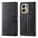 For Xiaomi Redmi 17 4G  /  Redmi 17 5G Case Stand Wallet Calf Texture PU Leather Flip Phone Cover with Wrist Strap