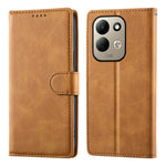 For Xiaomi Redmi 17 4G  /  Redmi 17 5G Case Stand Wallet Calf Texture PU Leather Flip Phone Cover with Wrist Strap