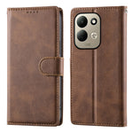 For Xiaomi Redmi 17 4G  /  Redmi 17 5G Case Stand Wallet Calf Texture PU Leather Flip Phone Cover with Wrist Strap