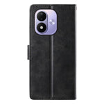 For Xiaomi Redmi Note 17 4G (Global) / Note 17 5G (Global) / Note 17 (India / China) 5G Case Stand Wallet Calf Texture PU Leather Flip Phone Cover with Wrist Strap