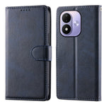 For Xiaomi Redmi Note 17 4G (Global) / Note 17 5G (Global) / Note 17 (India / China) 5G Case Stand Wallet Calf Texture PU Leather Flip Phone Cover with Wrist Strap