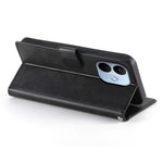 For Xiaomi Redmi Note 17 Pro 5G Case Stand Wallet Calf Texture PU Leather Flip Phone Cover with Wrist Strap