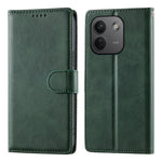 Xiaomi Redmi Note 17 Pro Max 5G-skal, stativplånbok, kalvtextur, PU-läder, fällbart mobilskal med handledsrem