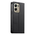For Xiaomi Redmi 17 4G  /  Redmi 17 5G Wallet Stand Case Line Splicing TPU PU Leather Phone Cover