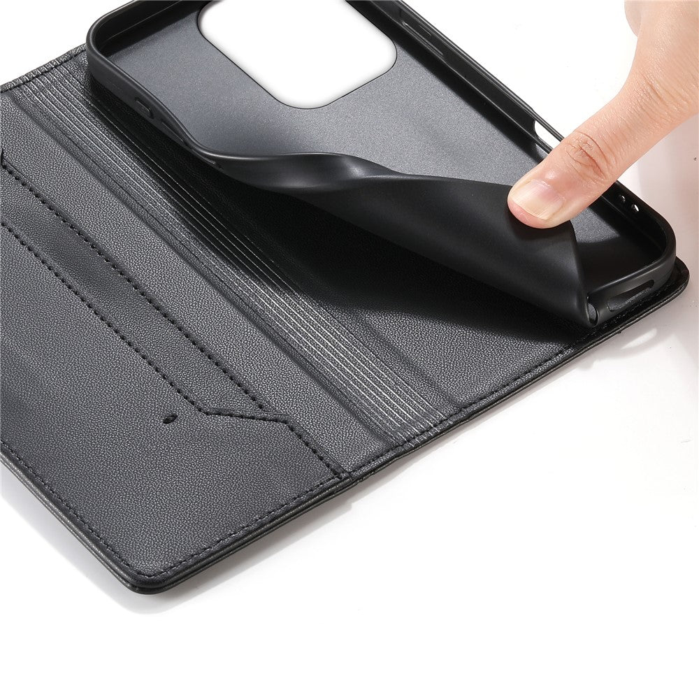 For Xiaomi Redmi 17 4G  /  Redmi 17 5G Wallet Stand Case Line Splicing TPU PU Leather Phone Cover