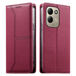 For Xiaomi Redmi 17 4G  /  Redmi 17 5G Wallet Stand Case Line Splicing TPU PU Leather Phone Cover