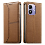 For Xiaomi Redmi Note 17 4G (Global) / Note 17 5G (Global) / Note 17 (India / China) 5G Wallet Stand Case Line Splicing TPU PU Leather Phone Cover