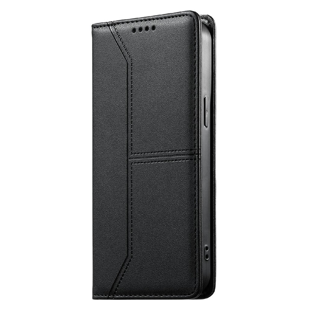 For Xiaomi Redmi Note 17 Pro 5G Wallet Stand Case Line Splicing TPU PU Leather Phone Cover