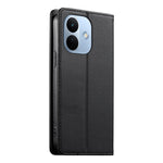 For Xiaomi Redmi Note 17 Pro 5G Wallet Stand Case Line Splicing TPU PU Leather Phone Cover