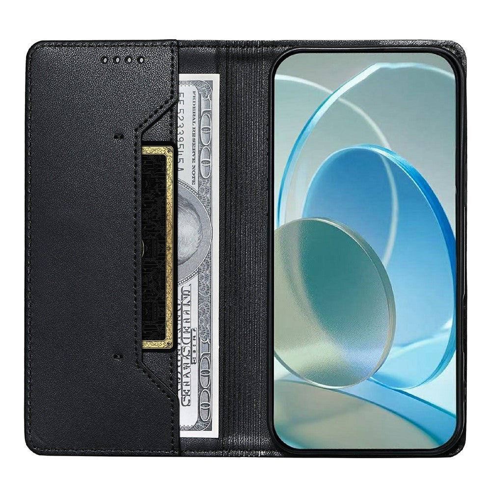 For Xiaomi Redmi Note 17 Pro 5G Wallet Stand Case Line Splicing TPU PU Leather Phone Cover