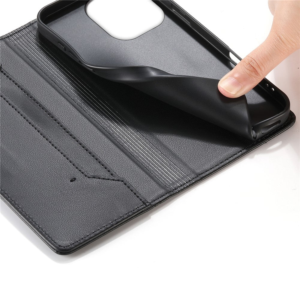 For Xiaomi Redmi Note 17 Pro 5G Wallet Stand Case Line Splicing TPU PU Leather Phone Cover