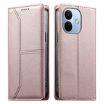 For Xiaomi Redmi Note 17 Pro 5G Wallet Stand Case Line Splicing TPU PU Leather Phone Cover
