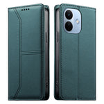 For Xiaomi Redmi Note 17 Pro Max 5G Wallet Stand Case Line Splicing TPU PU Leather Phone Cover