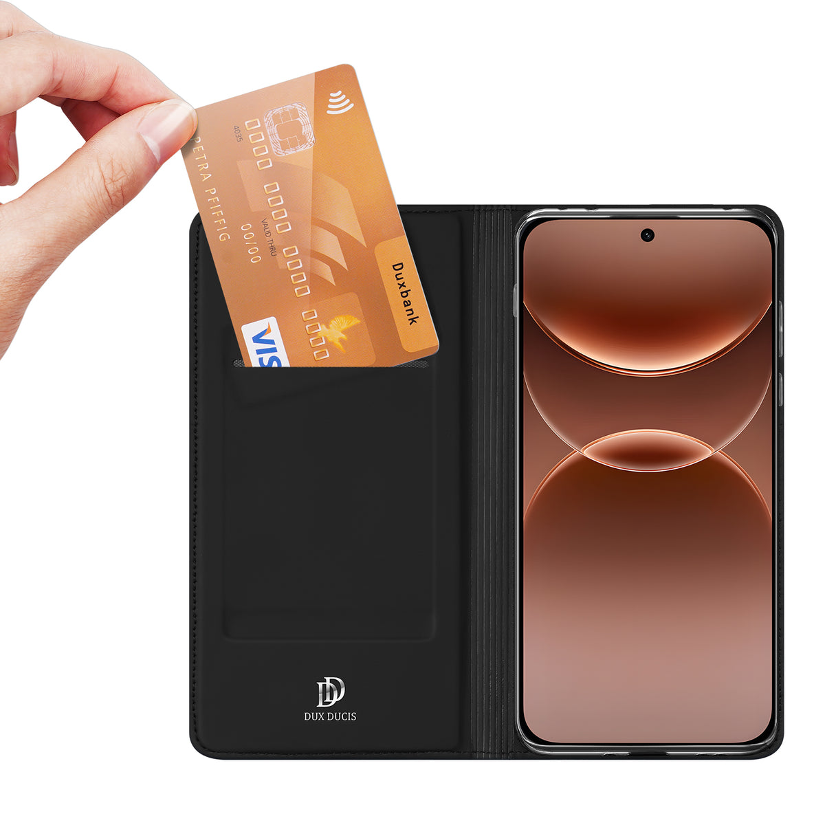 DUX DUCIS for Oppo F35 Pro 5G / A7 Pro Max 5G Skin Pro Series Case Leather Stand Cover Card Holder