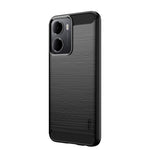 MOFI för Xiaomi Redmi R70m 5G / Xiaomi Redmi R70 5G Bakstycke Borstad Textur Kolfiber Mjukt TPU-skal