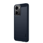 MOFI för Xiaomi Redmi R70m 5G / Xiaomi Redmi R70 5G Bakstycke Borstad Textur Kolfiber Mjukt TPU-skal