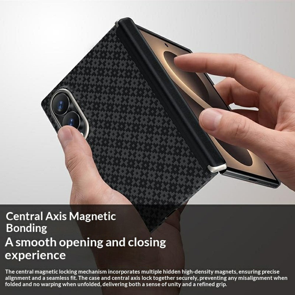 BENKS For Samsung Galaxy Z Fold8 ArmorGrid Magnetisk Telefoncover 3D Vævet Tekstur Aramidfiber Cover