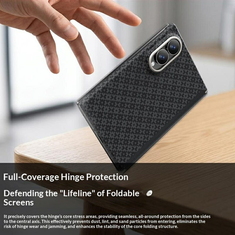 BENKS For Samsung Galaxy Z Fold8 ArmorGrid Magnetisk Telefoncover 3D Vævet Tekstur Aramidfiber Cover