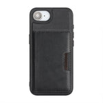 Til iPhone 16e / iPhone 17e Magnetisk Etui Bi-fold Korttaske Kickstand PU Læderbelagt TPU Cover