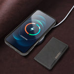 Til iPhone 16e / iPhone 17e Magnetisk Etui Bi-fold Korttaske Kickstand PU Læderbelagt TPU Cover