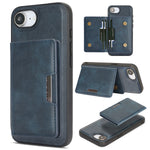 Til iPhone 16e / iPhone 17e Magnetisk Etui Bi-fold Korttaske Kickstand PU Læderbelagt TPU Cover